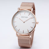 Top Brand Luxury Quartz watch Casual men Black Japan quartz-watch stainless steel Mesh strap ultra thin clock male 2017 New