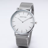 Top Brand Luxury Quartz watch Casual men Black Japan quartz-watch stainless steel Mesh strap ultra thin clock male 2017 New